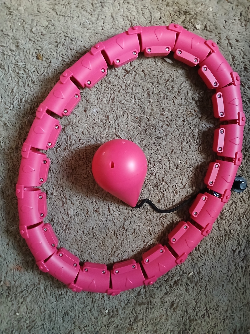 Smart Weighted Hula Hoop - Hot Pink